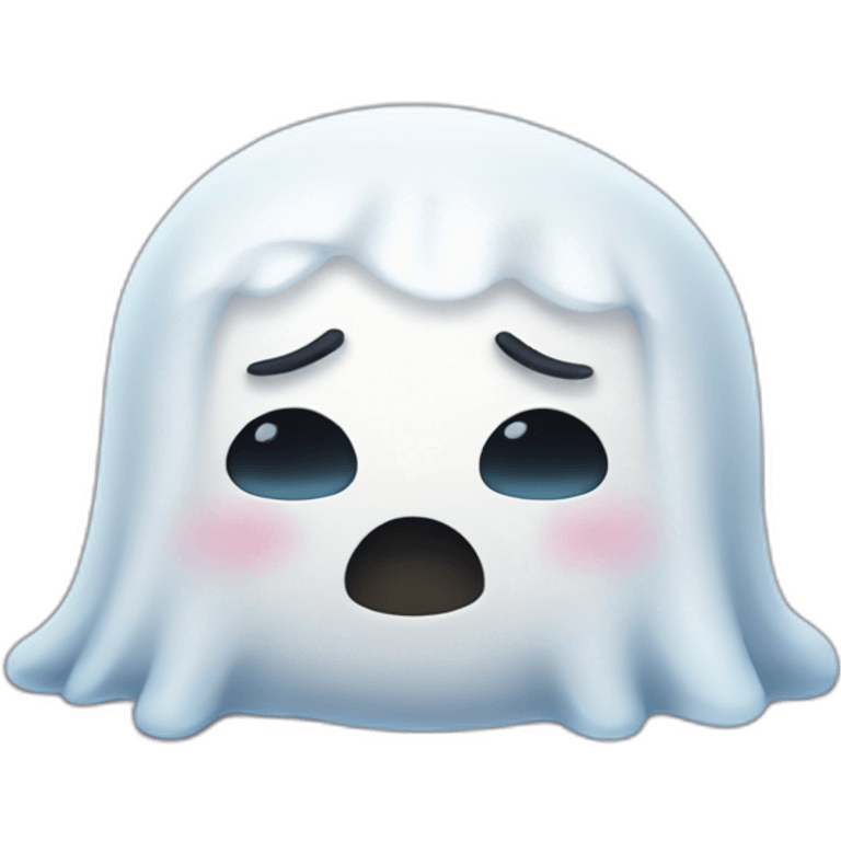 sleepy ghost emoji