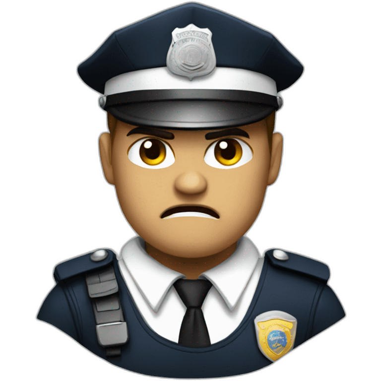 angry police emoji