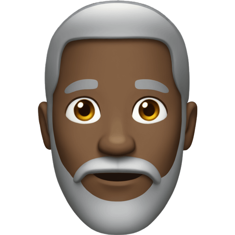 black man with gray beard emoji