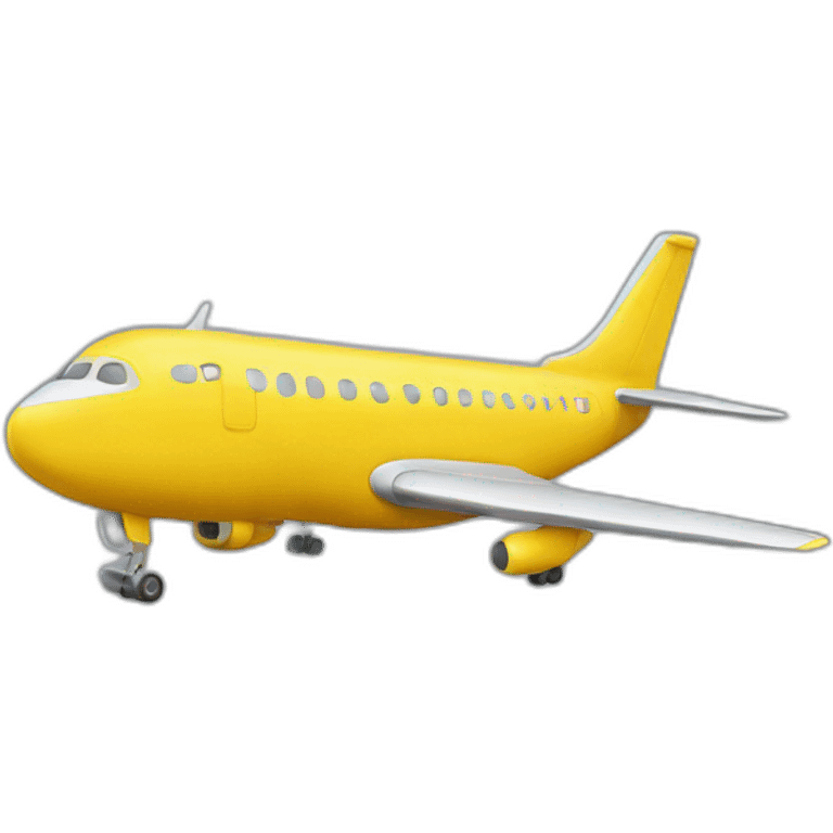 Airplan-yellow-dog emoji