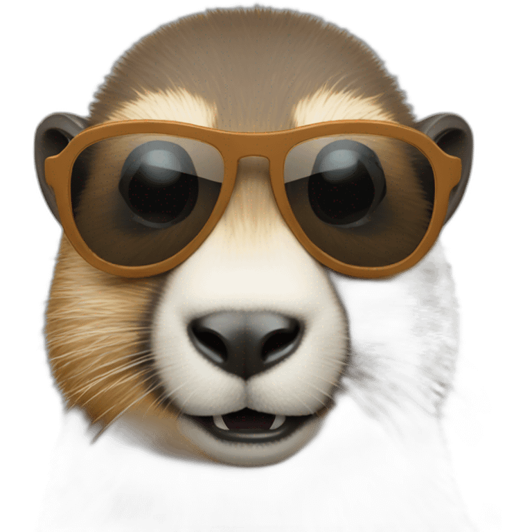 Marmot with sunglasses emoji