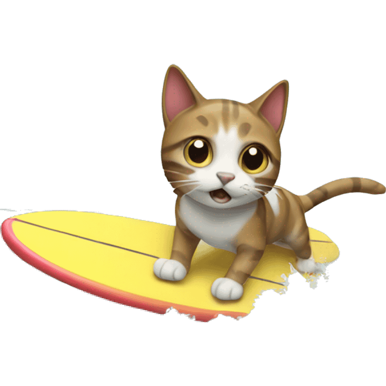 surfing cat emoji