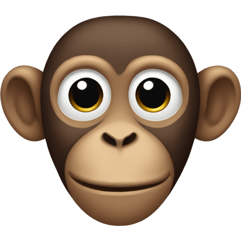 a monkey with no eyes emoji