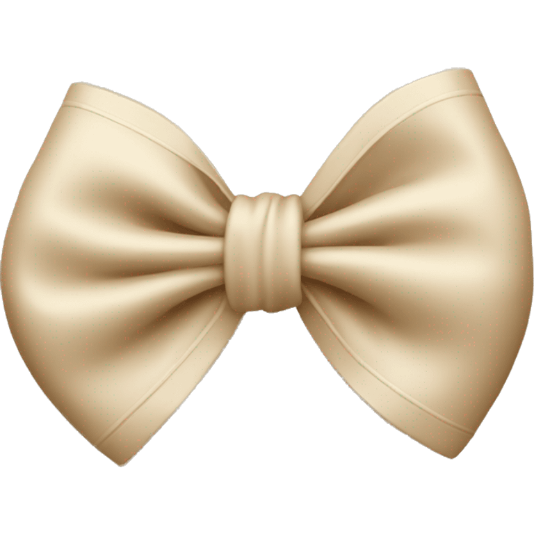 bow beige emoji