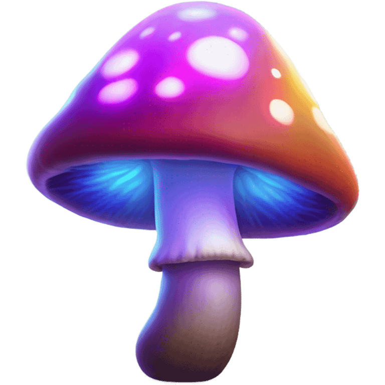 Magical mushrooms that glow  emoji