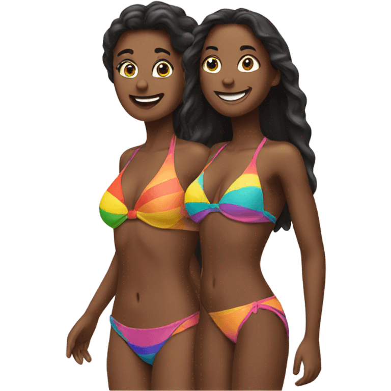 two women in bikinis emoji