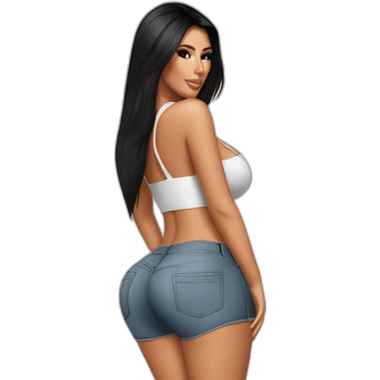 Kim kardashian perfect bum emoji