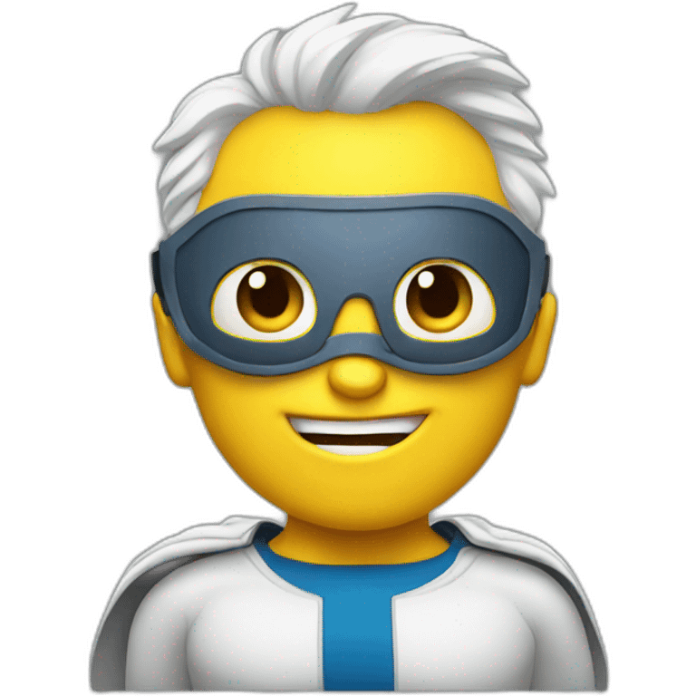 Portrait Super hero with thumbs up emoji