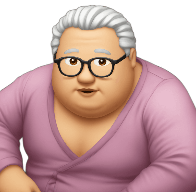 red-spectacles-fat-men-japanese-pinkhair emoji