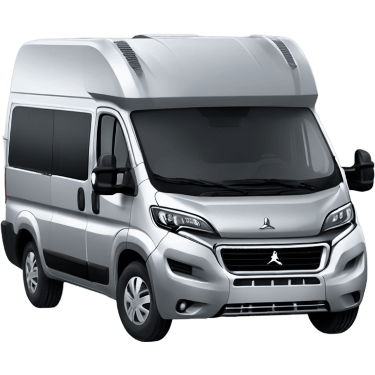 Standard Peugeot Boxer L3H2 Campervan with two windows on the right side silver normal height emoji