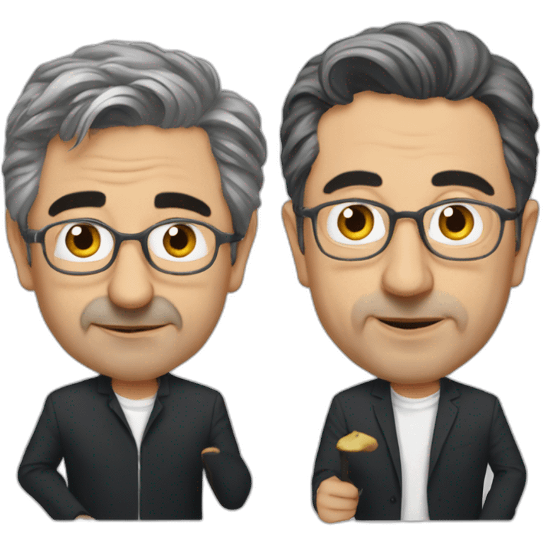 Zemmour et Melenchon emoji