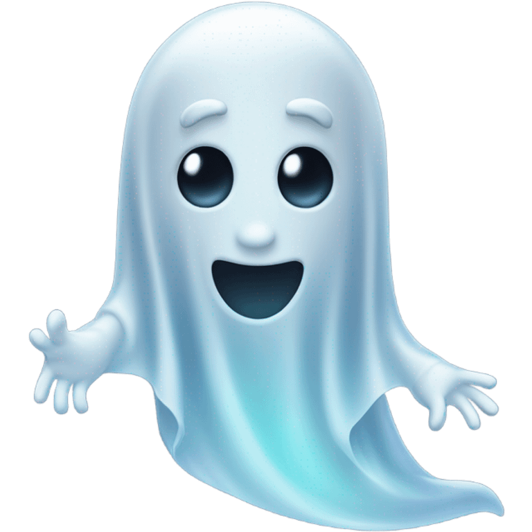 ghost waving goodbye emoji