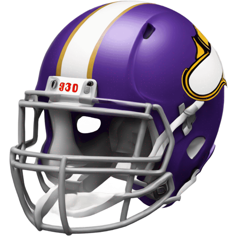 Minnesota Vikings football team with real helmet  emoji