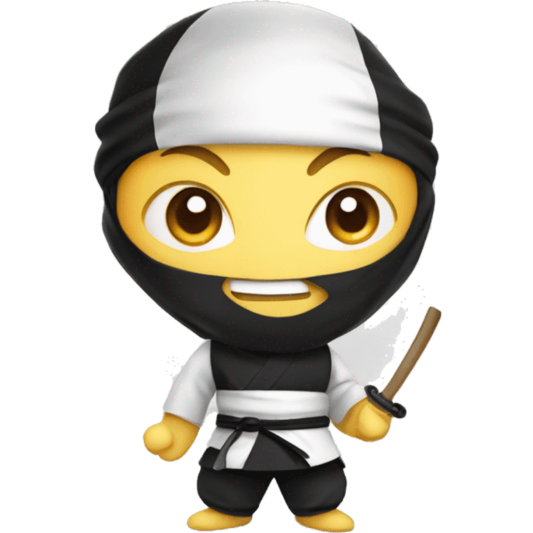 cute nutrition ninja for app logo emoji