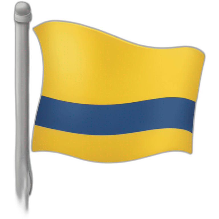 rectangle yellow flag with scandinavian с emoji