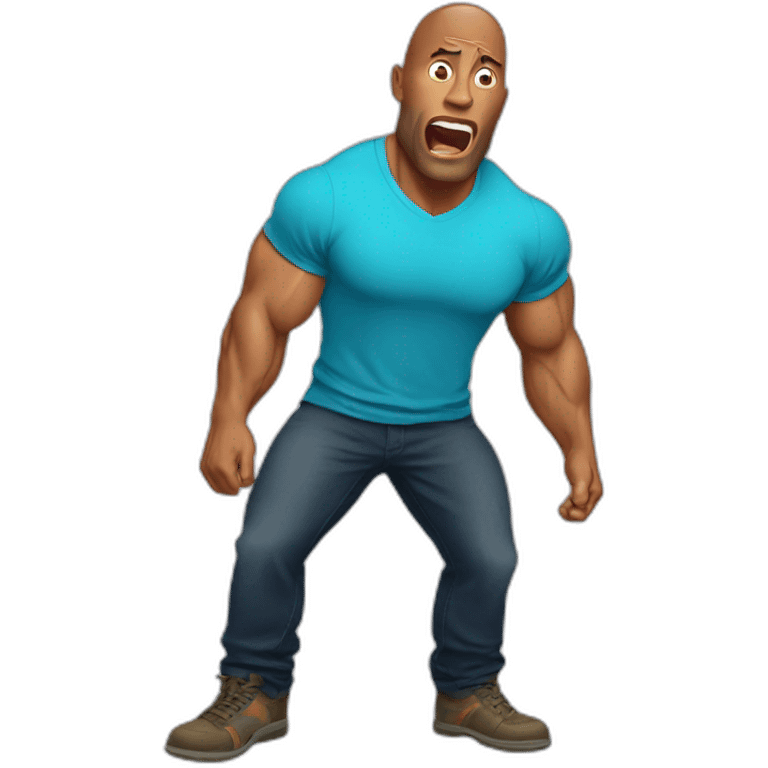 dwayne johnson shocked emoji