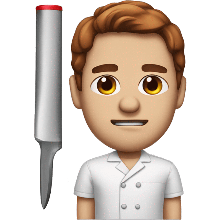 Dexter Morgarn with test blood emoji