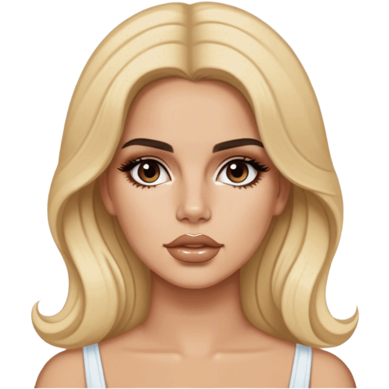 Latina Makeup, blond, lana del rey emoji