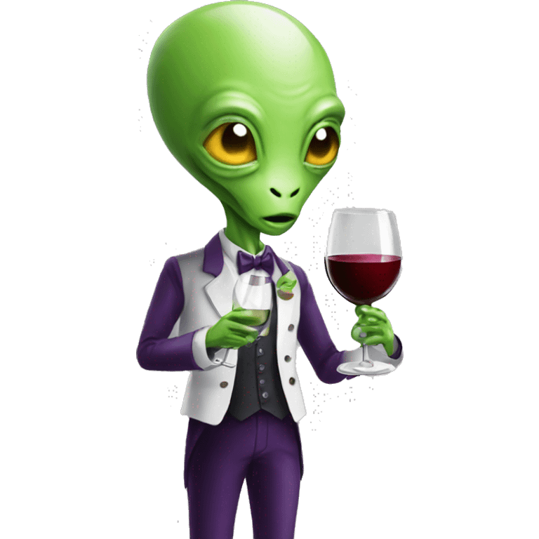 alien Sommelier wine emoji