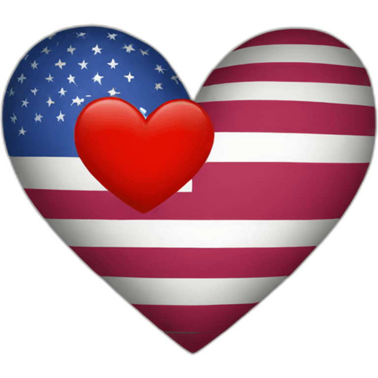 flag heart emoji