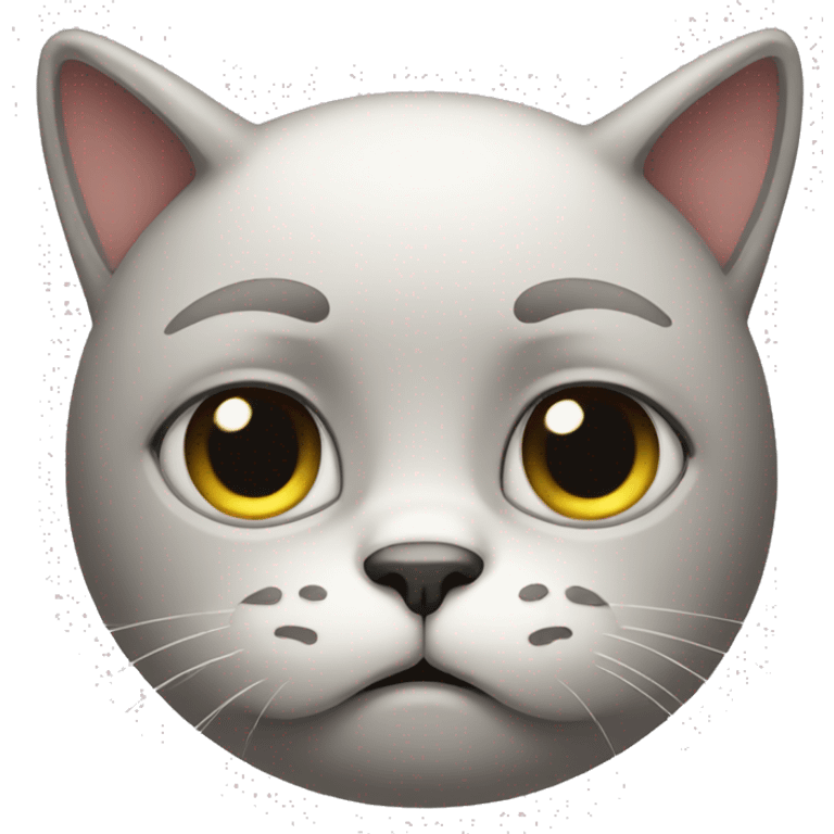 A sad cat emoji