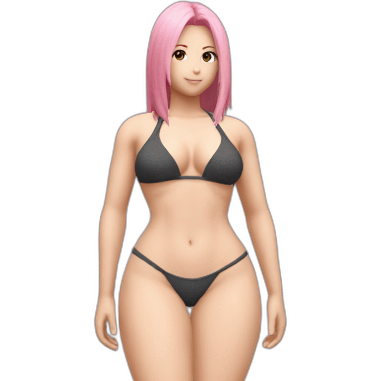 sakura haruno full body pawg micro bikini back focus woman emoji