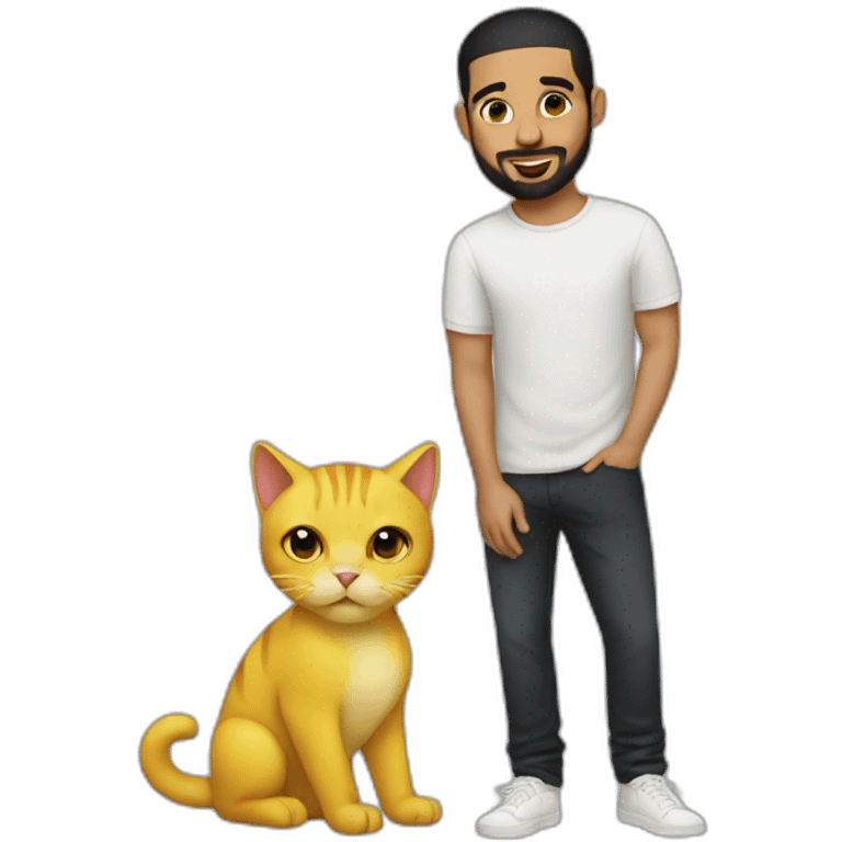 drake with yellow cat emoji