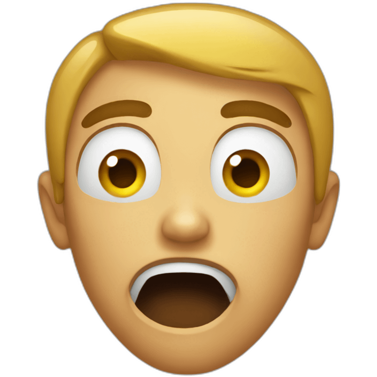 A scared person emoji emoji