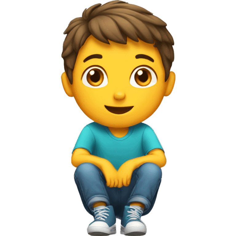 sitting kid  emoji