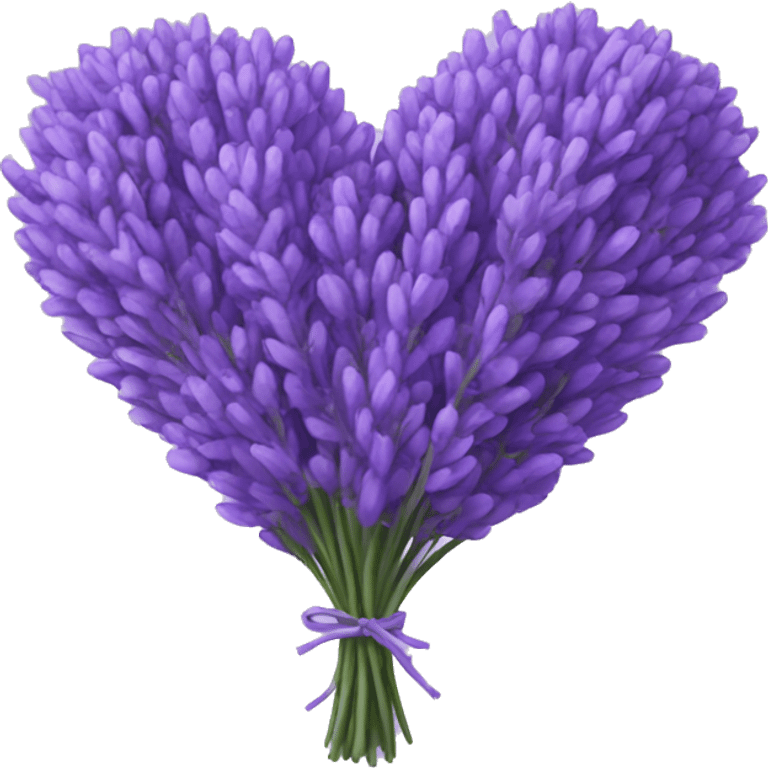 Lavender heart emoji