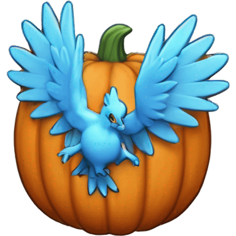 pokemon articuno pumpkin badge medal future socute emoji