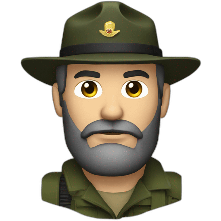 Captain price smoking a cigar while holding a rifle emoji