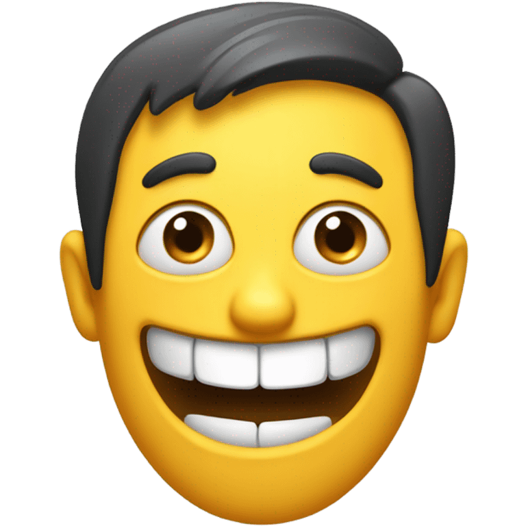 Emoji with freaky expression emoji