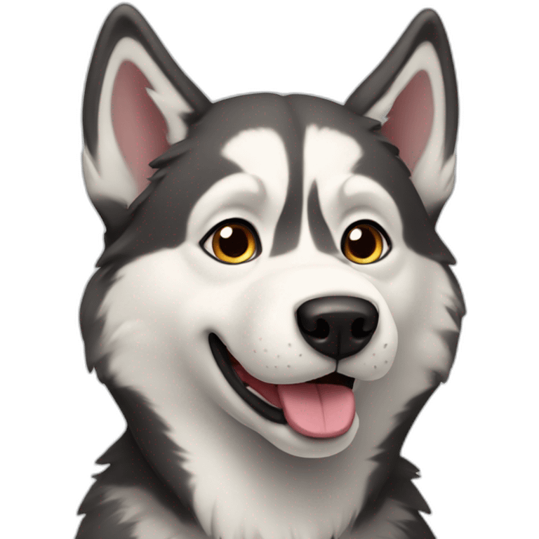 husky dog emoji