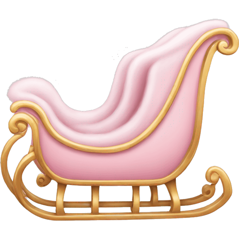 light pink sleigh emoji