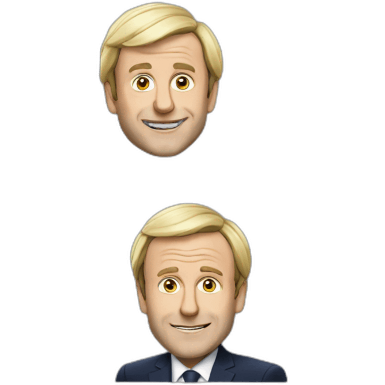 Macron sur lepen emoji