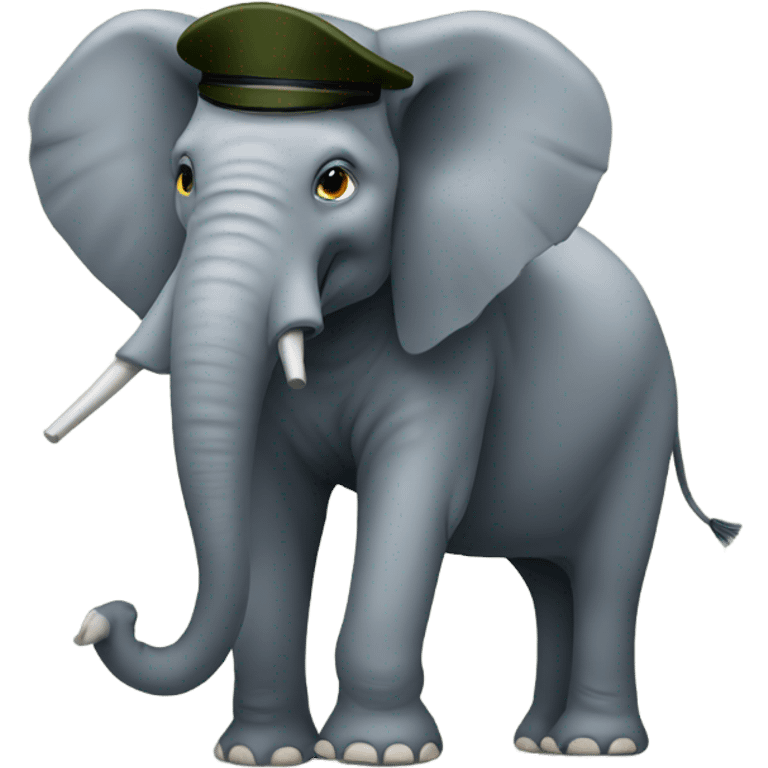 elephant in military emoji