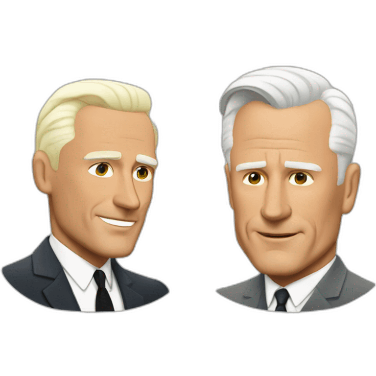 Don Draper and Roger Sterling emoji