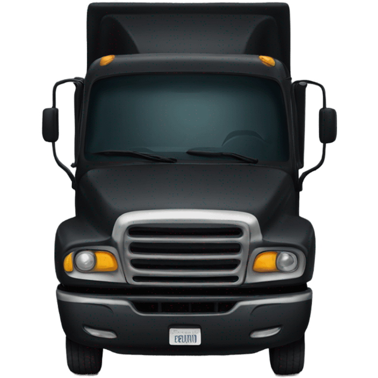 Black truck  emoji