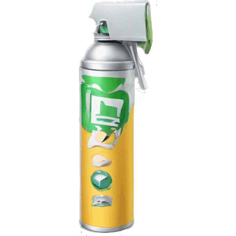 aerosol con un logo de labios  emoji