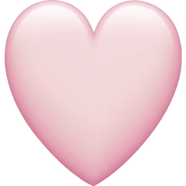 White pink heart ￼ emoji