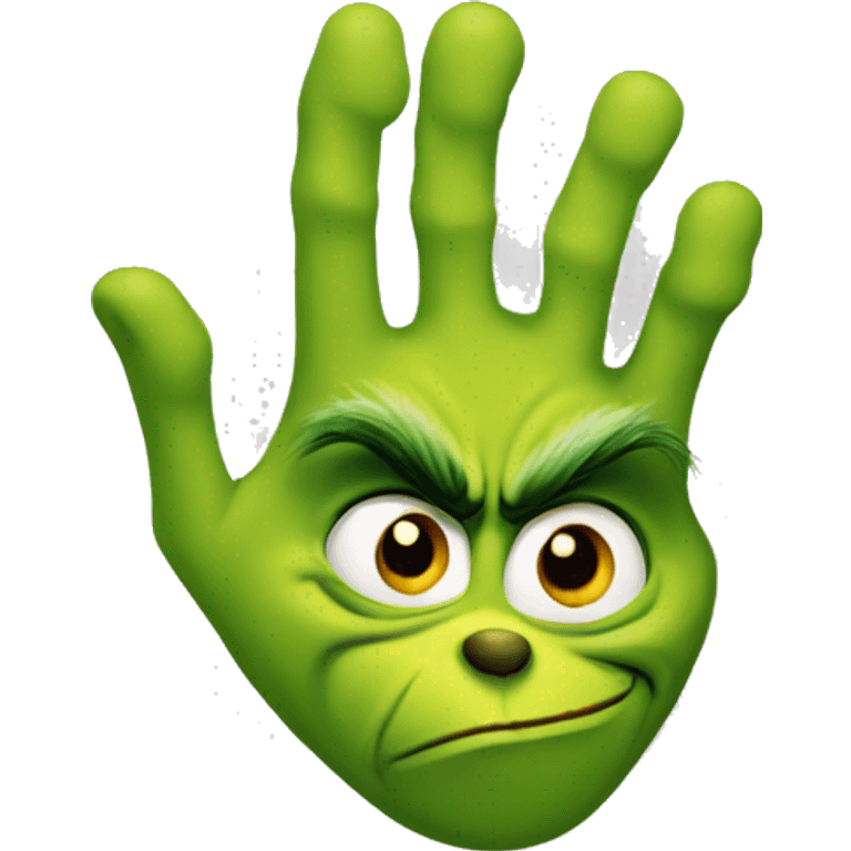 Hand of the Grinch emoji