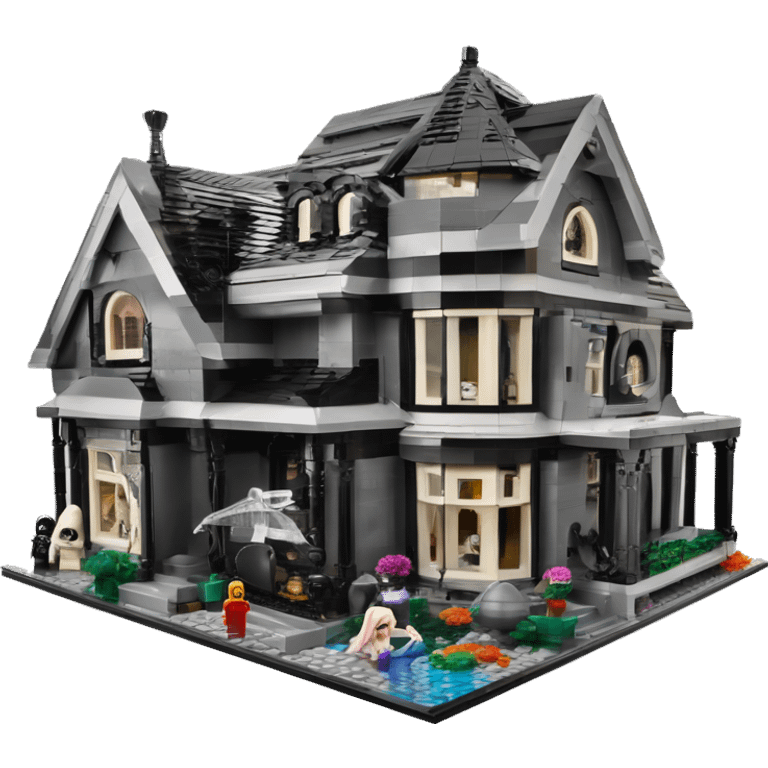 Lego Darth Vader and Barbie’s seriously dusty disturbing disgusting ghostly haunted horror dream house mansion  emoji