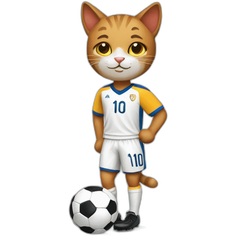 cat soccer player emoji