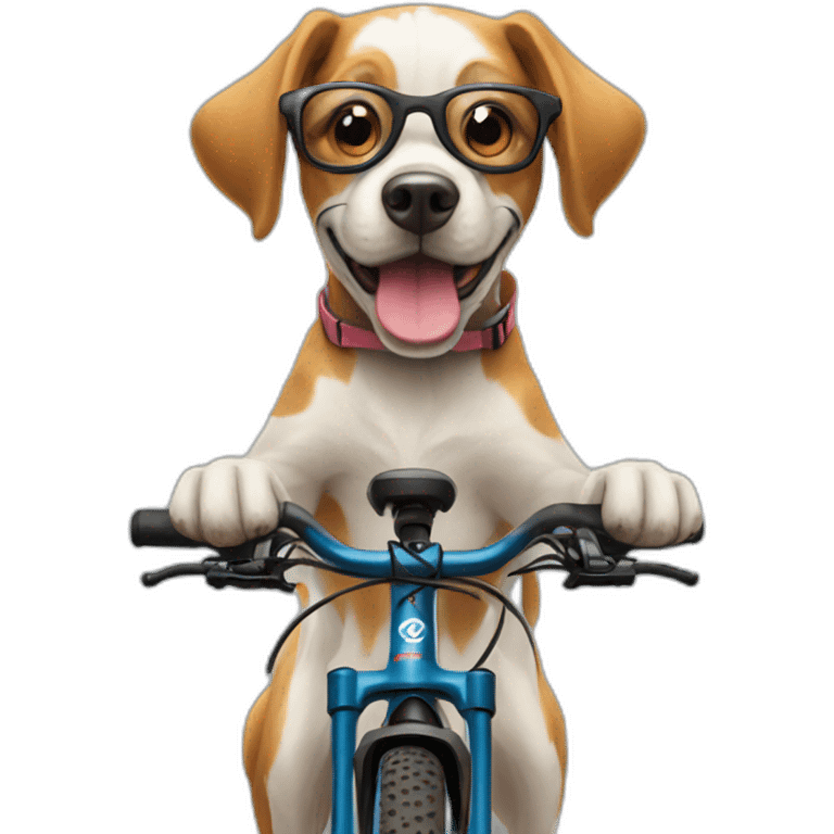 Dog on mtb emoji