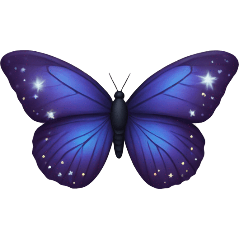 Butterfly with stars emoji