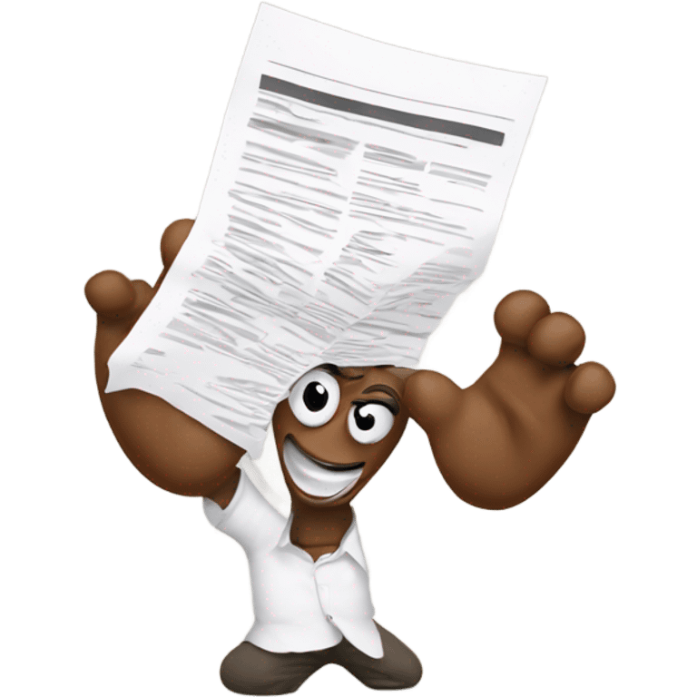 Poop juggling paperwork  emoji