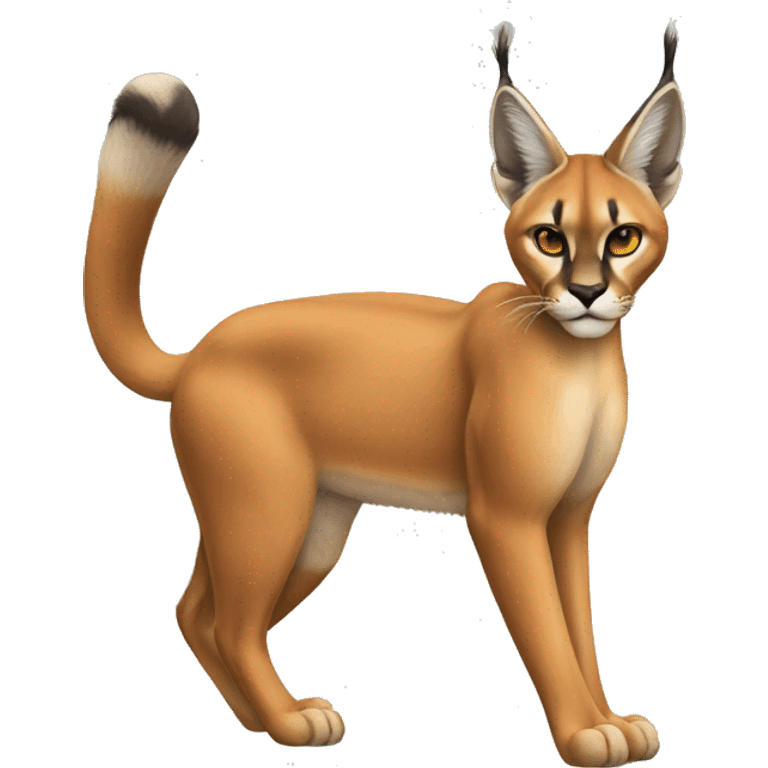 Full body caracal emoji