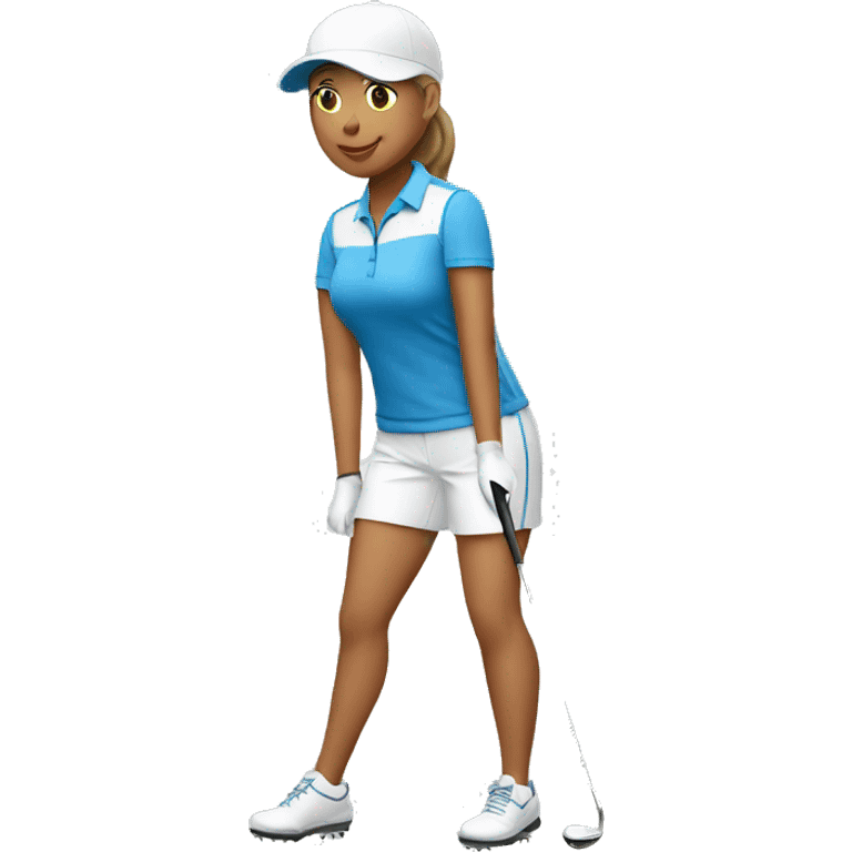 female golfer emoji