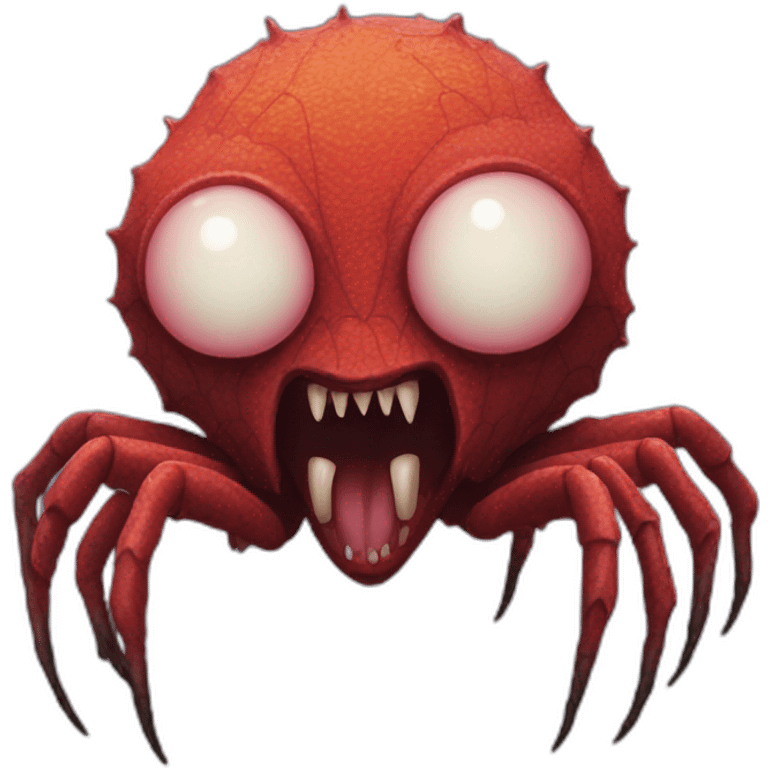 The Spider Monster from stranger things emoji